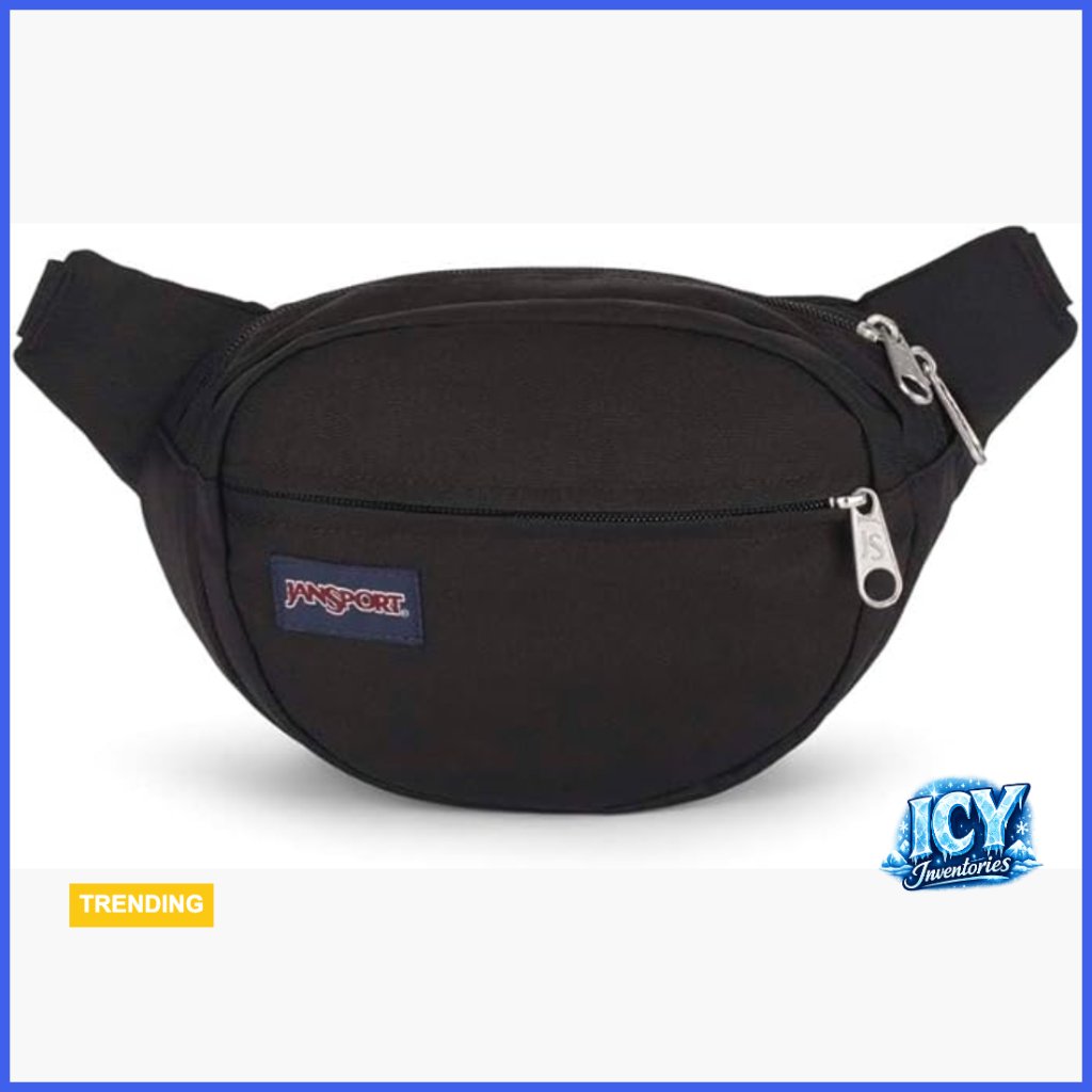 Recycled Polyester Fanny Pack With Adjustable Strap And Zippered Pockets